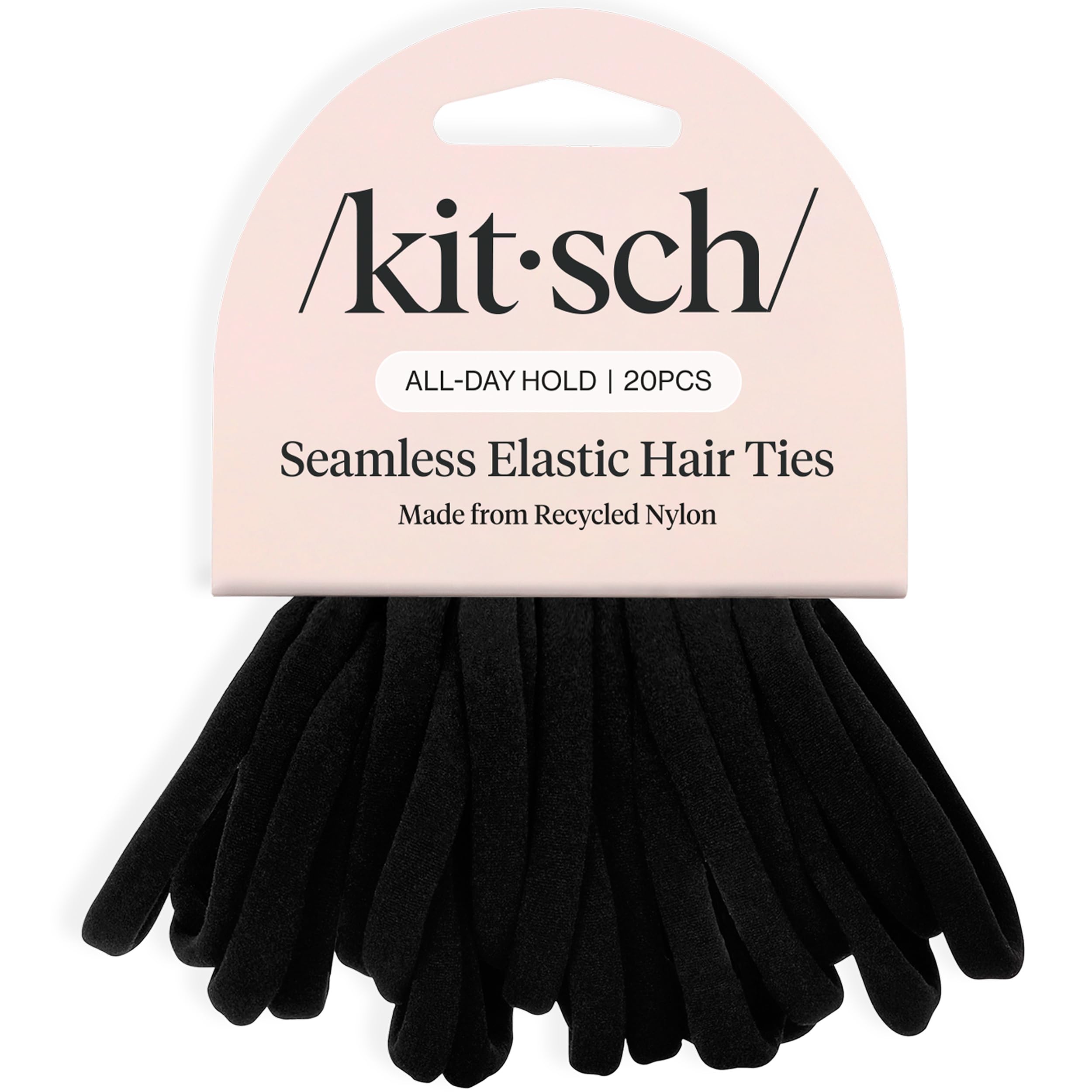 Kitsch Black Hair Ties No Damage